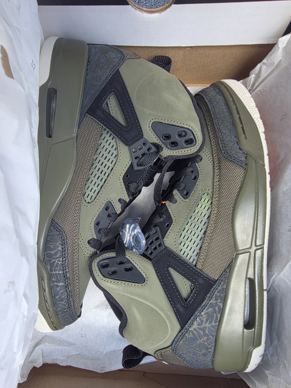 Olive Green High-Top Sneakers